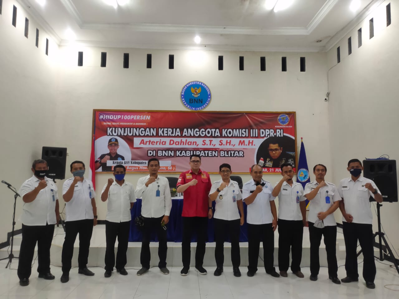 Kunjungan Kerja Komisi III DPR RI di BNN Kabupaten Blitar