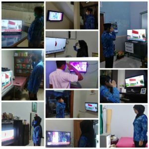 BNNK Blitar ikuti Upacara Peringatan HUT RI ke-75 secara Virtual
