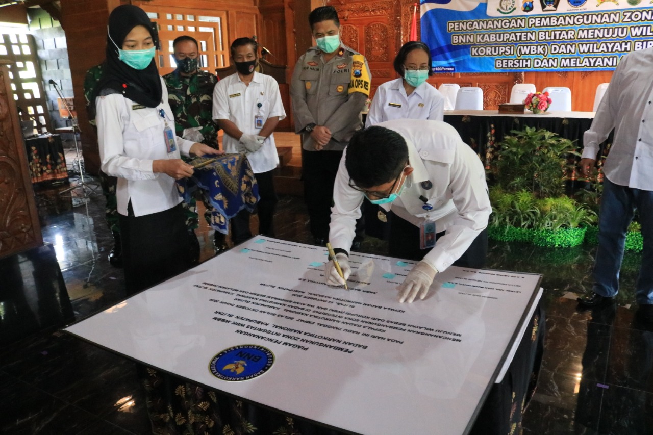 PENCANANGAN PEMBANGUNAN ZONA INTEGRITAS BNN KABUPATEN BLITAR